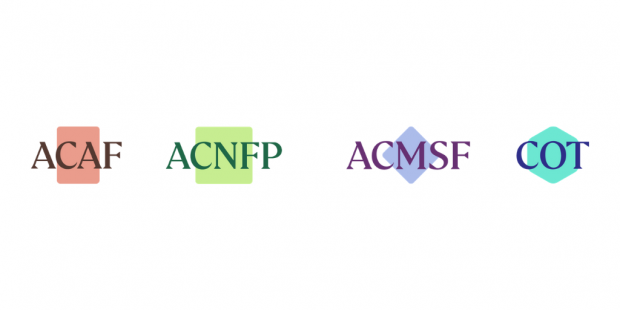 Decorative only: the four logos of the committees of the Science Advisory Committees