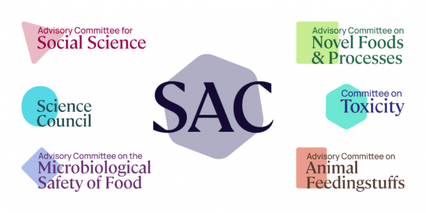 The Science Advisory Committee logo with the six other committee logos 