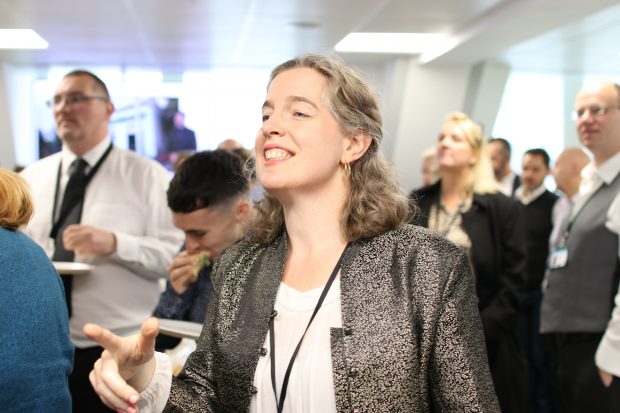 Emily Miles, Chief Executive of the Food Standards Agency, in a crowd