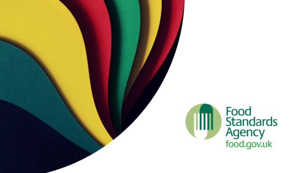 Black History Month colours and the Food Standards Agency logo