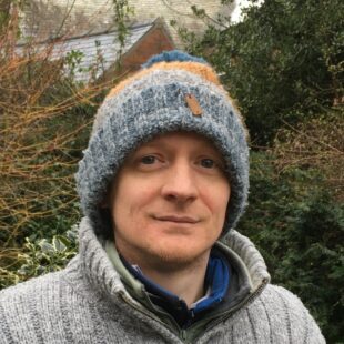 Mike Dickinson - Senior Chemical Risk Assessor, in a big woolly hat