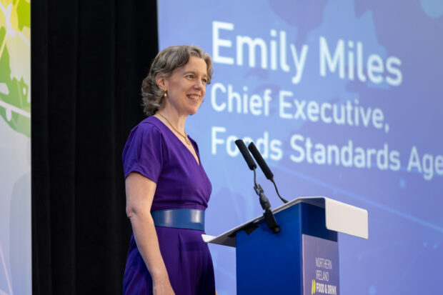 Emily Miles delivers the keynote speech at NIFDA Conference