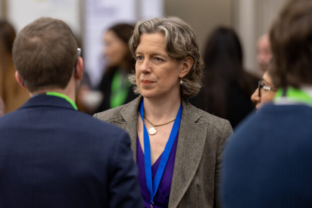 Emily Miles chats with delegates at NIFDA Conference